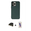 MARSİLYAN™- iPhone 14 Pro Max Kılıf Ahenk Serisi - Siyah Joko 5D Cam + Raze Metal Kamera Lens - GD