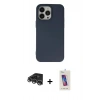 MARSİLYAN™- iPhone 14 Pro Max Kılıf Ahenk Serisi - Siyah Joko 5D Cam + Raze Metal Kamera Lens - GS