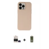 MARSİLYAN™- iPhone 14 Pro Max Kılıf Ahenk Serisi - Siyah Joko Magic 5D Hayalet Cam + Bilvis Titan Kamera Lens - SH