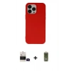 MARSİLYAN™- iPhone 14 Pro Max Kılıf Ahenk Serisi - Siyah Joko Magic 5D Hayalet Cam + Bilvis Titan Kamera Lens - SH
