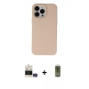 MARSİLYAN™- iPhone 14 Pro Max Kılıf Ahenk Serisi - Siyah Joko Magic 5D Hayalet Cam + Bilvis Titan Kamera Lens - GS