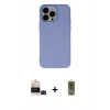 MARSİLYAN™- iPhone 14 Pro Max Kılıf Ahenk Serisi - Siyah Joko Magic 5D Hayalet Cam + Bilvis Titan Kamera Lens - SH