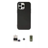 MARSİLYAN™- iPhone 14 Pro Max Kılıf Ahenk Serisi - Siyah Joko Magic 5D Hayalet Cam + Bilvis Titan Kamera Lens - GS