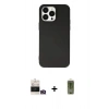 MARSİLYAN™- iPhone 14 Pro Max Kılıf Ahenk Serisi - Siyah Joko Magic 5D Hayalet Cam + Bilvis Titan Kamera Lens - GD