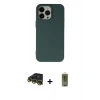 MARSİLYAN™- iPhone 14 Pro Max Kılıf Ahenk Serisi - Siyah Joko Magic 5D Hayalet Cam + Raze Metal Kamera Lens - GD