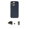 MARSİLYAN™- iPhone 14 Pro Max Kılıf Ahenk Serisi - Siyah Joko Magic 5D Hayalet Cam + Raze Metal Kamera Lens - GD