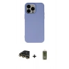 MARSİLYAN™- iPhone 14 Pro Max Kılıf Ahenk Serisi - Siyah Joko Magic 5D Hayalet Cam + Raze Metal Kamera Lens - GD
