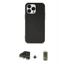 MARSİLYAN™- iPhone 14 Pro Max Kılıf Ahenk Serisi - Siyah Joko Magic 5D Hayalet Cam + Raze Metal Kamera Lens - GD