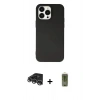 MARSİLYAN™- iPhone 14 Pro Max Kılıf Ahenk Serisi - Siyah Joko Magic 5D Hayalet Cam + Raze Metal Kamera Lens - GS