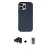 MARSİLYAN™- iPhone 14 Pro Max Kılıf Ahenk Serisi - Siyah Joko Magic 5D Hayalet Cam + Raze Metal Kamera Lens - GS