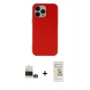 MARSİLYAN™- iPhone 14 Pro Max Kılıf Ahenk Serisi - Siyah Mat Seramik Nano Ekran Koruyucu + Bilvis Titan Kamera Lens - GS