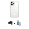 MARSİLYAN™- iPhone 14 Pro Max Kılıf Ahenk Yansıma Prime - Şeffaf Royal Nano Ekran Koruyucu + Raze Metal Kamera Lens - GD