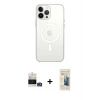 MARSİLYAN™- iPhone 14 Pro Max Kılıf Ahenk Yansıma Prime - Siyah 6D Mat Seramik Hayalet Nano Ekran Koruyucu + Bilvis Titan Kamera Lens - GD