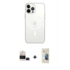 MARSİLYAN™- iPhone 14 Pro Max Kılıf Ahenk Yansıma Prime - Siyah 6D Mat Seramik Hayalet Nano Ekran Koruyucu + Bilvis Titan Kamera Lens - SH
