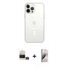 MARSİLYAN™- iPhone 14 Pro Max Kılıf Ahenk Yansıma Prime - Siyah Bilvis 3D Mat Cam Ekran Koruyucu + Bilvis Titan Kamera Lens - GD