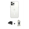 MARSİLYAN™- iPhone 14 Pro Max Kılıf Ahenk Yansıma Prime - Siyah Bilvis Hayalet Cam Ekran Koruyucu + Raze Metal Kamera Lens - GS