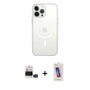 MARSİLYAN™- iPhone 14 Pro Max Kılıf Ahenk Yansıma Prime - Siyah Joko 5D Cam + Bilvis Titan Kamera Lens - DNMR