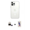 MARSİLYAN™- iPhone 14 Pro Max Kılıf Ahenk Yansıma Prime - Siyah Joko 5D Cam + Bilvis Titan Kamera Lens - GS