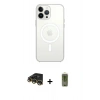 MARSİLYAN™- iPhone 14 Pro Max Kılıf Ahenk Yansıma Prime - Siyah Joko Magic 5D Hayalet Cam + Raze Metal Kamera Lens - GD