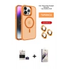 MARSİLYAN™- iPhone 14 Pro Max Kılıf Akış Form - Siyah Bilvis 3D Mat Cam Ekran Koruyucu + Bilvis Titan Kamera Lens - DNMR