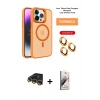 MARSİLYAN™- iPhone 14 Pro Max Kılıf Akış Form - Siyah Bilvis 3D Mat Cam Ekran Koruyucu + Raze Metal Kamera Lens - GD