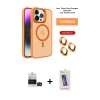 MARSİLYAN™- iPhone 14 Pro Max Kılıf Akış Form - Siyah Joko 5D Cam + Bilvis Titan Kamera Lens - SH