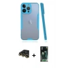 MARSİLYAN™- iPhone 14 Pro Max Kılıf Atlas Asil Serisi - Şeffaf 360 Full Body Arka Koruyucu + Raze Metal Kamera Lens - GD