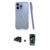 MARSİLYAN™- iPhone 14 Pro Max Kılıf Atlas Asil Serisi - Şeffaf 360 Full Body Arka Koruyucu + Raze Metal Kamera Lens - GD