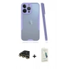 MARSİLYAN™- iPhone 14 Pro Max Kılıf Atlas Asil Serisi - Şeffaf Pasifik Cam Ekran Koruyucu + Raze Metal Kamera Lens - GD