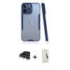 MARSİLYAN™- iPhone 14 Pro Max Kılıf Atlas Asil Serisi - Şeffaf Pasifik Cam Ekran Koruyucu + Raze Metal Kamera Lens - GS