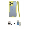 MARSİLYAN™- iPhone 14 Pro Max Kılıf Atlas Asil Serisi - Şeffaf Royal Nano Ekran Koruyucu + Bilvis Titan Kamera Lens - GD