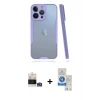 MARSİLYAN™- iPhone 14 Pro Max Kılıf Atlas Asil Serisi - Şeffaf Royal Nano Ekran Koruyucu + Bilvis Titan Kamera Lens - GS