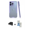 MARSİLYAN™- iPhone 14 Pro Max Kılıf Atlas Asil Serisi - Şeffaf Royal Nano Ekran Koruyucu + Raze Metal Kamera Lens - GS