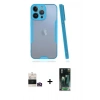 MARSİLYAN™- iPhone 14 Pro Max Kılıf Atlas Asil Serisi - Siyah 360 Mat Full Body Arka Koruyucu + Bilvis Titan Kamera Lens - GD