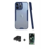 MARSİLYAN™- iPhone 14 Pro Max Kılıf Atlas Asil Serisi - Siyah 360 Mat Full Body Arka Koruyucu + Raze Metal Kamera Lens - GS