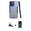 MARSİLYAN™- iPhone 14 Pro Max Kılıf Atlas Asil Serisi - Siyah 360 Mat Full Body Arka Koruyucu + Bilvis Titan Kamera Lens - SH