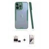 MARSİLYAN™- iPhone 14 Pro Max Kılıf Atlas Asil Serisi - Siyah Bilvis 3D Mat Cam Ekran Koruyucu + Bilvis Titan Kamera Lens - SH