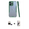 MARSİLYAN™- iPhone 14 Pro Max Kılıf Atlas Asil Serisi - Siyah Bilvis 3D Mat Cam Ekran Koruyucu + Bilvis Titan Kamera Lens - GS