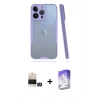 MARSİLYAN™- iPhone 14 Pro Max Kılıf Atlas Asil Serisi - Siyah Bilvis 5in1 3D Magic Cam Ekran Koruyucu + Bilvis Titan Kamera Lens - GD
