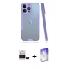 MARSİLYAN™- iPhone 14 Pro Max Kılıf Atlas Asil Serisi - Siyah Bilvis 5in1 3D Magic Cam Ekran Koruyucu + Bilvis Titan Kamera Lens - SH