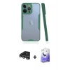 MARSİLYAN™- iPhone 14 Pro Max Kılıf Atlas Asil Serisi - Siyah Bilvis 5in1 5D Magic Hayalet Cam Ekran Koruyucu + Raze Metal Kamera Lens - GS