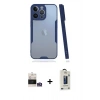 MARSİLYAN™- iPhone 14 Pro Max Kılıf Atlas Asil Serisi - Siyah Bilvis Hayalet Cam Ekran Koruyucu + Bilvis Titan Kamera Lens - GS