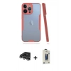 MARSİLYAN™- iPhone 14 Pro Max Kılıf Atlas Asil Serisi - Siyah Bilvis Hayalet Cam Ekran Koruyucu + Raze Metal Kamera Lens - GS