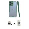 MARSİLYAN™- iPhone 14 Pro Max Kılıf Atlas Asil Serisi - Siyah Bilvis Hayalet Cam Ekran Koruyucu + Bilvis Titan Kamera Lens - SH