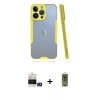 MARSİLYAN™- iPhone 14 Pro Max Kılıf Atlas Asil Serisi - Siyah Joko Magic 5D Hayalet Cam + Bilvis Titan Kamera Lens - GD