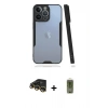 MARSİLYAN™- iPhone 14 Pro Max Kılıf Atlas Asil Serisi - Siyah Joko Magic 5D Hayalet Cam + Raze Metal Kamera Lens - GD
