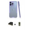 MARSİLYAN™- iPhone 14 Pro Max Kılıf Atlas Asil Serisi - Siyah Joko Magic 5D Hayalet Cam + Raze Metal Kamera Lens - GD