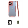 MARSİLYAN™- iPhone 14 Pro Max Kılıf Atlas Asil Serisi - Siyah Joko Magic 5D Hayalet Cam + PVD Metal Kamera Lens - TU