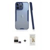 MARSİLYAN™- iPhone 14 Pro Max Kılıf Atlas Asil Serisi - Siyah Mat Seramik Nano Ekran Koruyucu + Bilvis Titan Kamera Lens - GD
