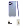 MARSİLYAN™- iPhone 14 Pro Max Kılıf Atlas Asil Serisi - Siyah Mat Seramik Nano Ekran Koruyucu + Bilvis Titan Kamera Lens - GD
